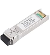 WSOLDMA 1PCS Fiber SFP Module Fiber Transceiver Modular - Single Mode, 10G, 1310nm, 2×LC Connecto...