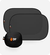 Baby Uma Car Window Shades (2 Pack) - 14.2? x 21.3?, UPF 50+ Car Window Covers, 99% UVB + 94% UVA...