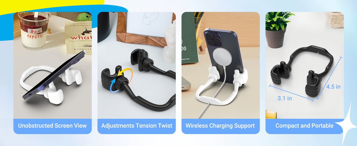 Christmas Stocking Stuffers for Teen Men Women Adults Gifts: Thumbs Up Phone Stand Holder