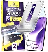 Defenslim for iPhone 17 Pro Max Screen Protector (2Pack), 6.9" Tempered Glass, 9H Hardness, Ultra...