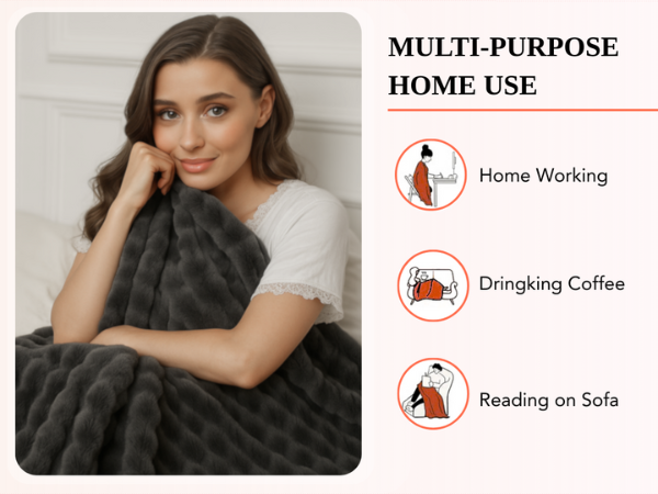 Heated Weighted Blanket Throw