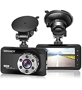 ORSKEY Dash Cam 1080P Full HD Car DVR Dashboard Camera Video Recorder in Car Camera Dashcam for C...