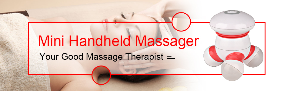 Handheld Massager Mini Portable Body Massager Pain Release Battery Operated Easy Hand Grip