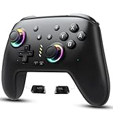 Switch Controller Wireless, 1000mAh LED Switch Turbo Remote Controllers for Switch/Lite/OLED/, wi...