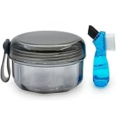 Leak Proof Denture Cups for Soaking Dentures, Partial Denture Bath Case Travel Retainer Cleaning ...
