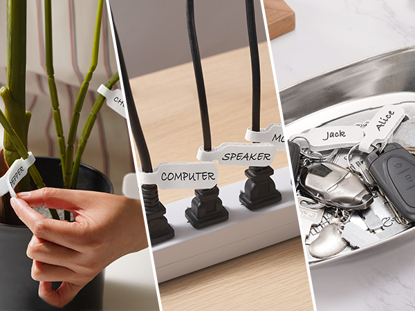 Trilancer Cable Cord Labels Large Size