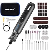 LUXTER Mini Cordless Rotary Tool Kit 3.7V, 20000RPM, 5 Variable Speed Dremel Tool Kit with 70 Acc...