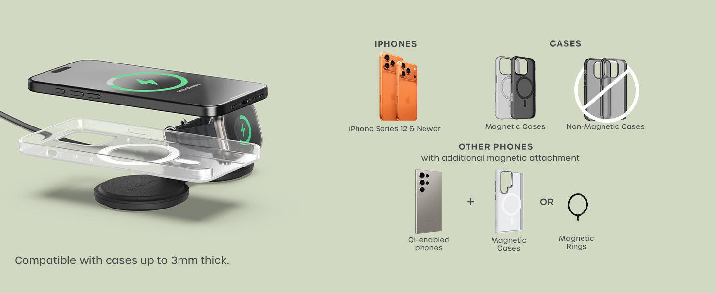 OntheGo 2-in-1 Wireless Charger