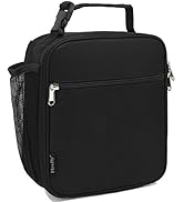 FlowFly Kids Lunch Box Insulated Letter Print Soft Bag Mini Cooler Back to School Thermal Meal To...