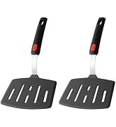 2 Pack Silicone Large Pancake Spatula Turner for Nonstick Cookware, Extra Wide Spatula for Cookin...