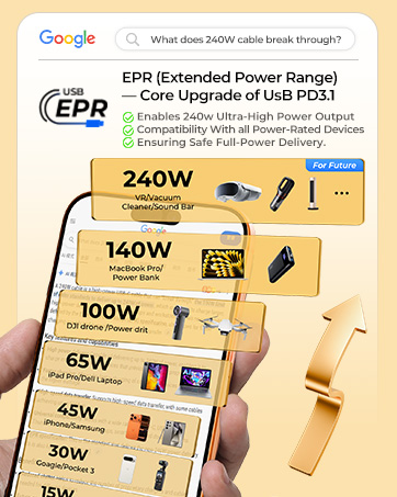 Jixivor usb c to usb c cable for iphone 17 pro max 240W 4 in 1 charging usb c to Lightning cable