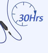 CUZABE Bluetooth Earplug Headphones for Work, Neckband Wireless Ear Plugs Earbuds, 29 dB Noise Re...