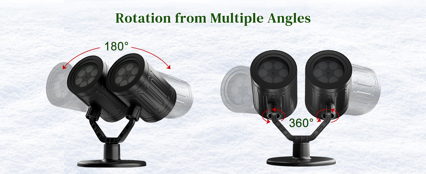 snowflake projector lights outdoor