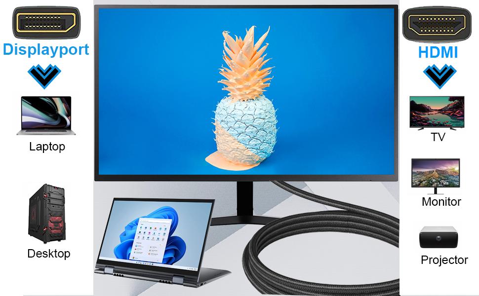 displayport to hdmi cable