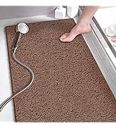 Long Shower Mats Non Slip Bathtub Mat Without Suction Cups, 15.7×36 Inch, Bath Mat for Shower, Lo...