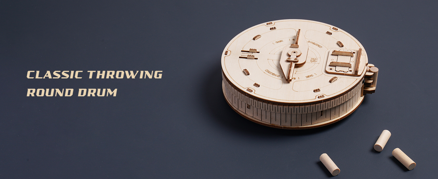 ROKR Detachable drum magazine is equipped with 10 wooden shells