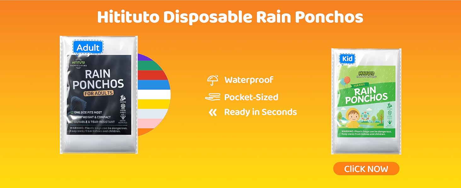 rain ponchos