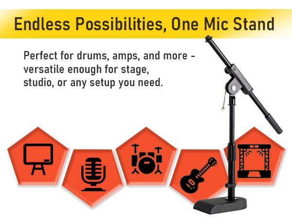 low profile mic boom stand