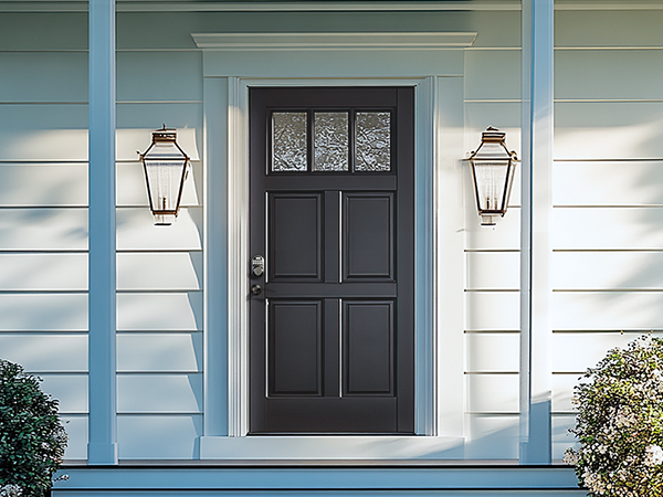 keyless entry door lock with handle