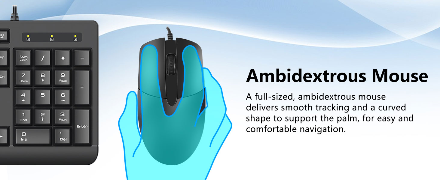 Wired Keyboard Mouse Combo