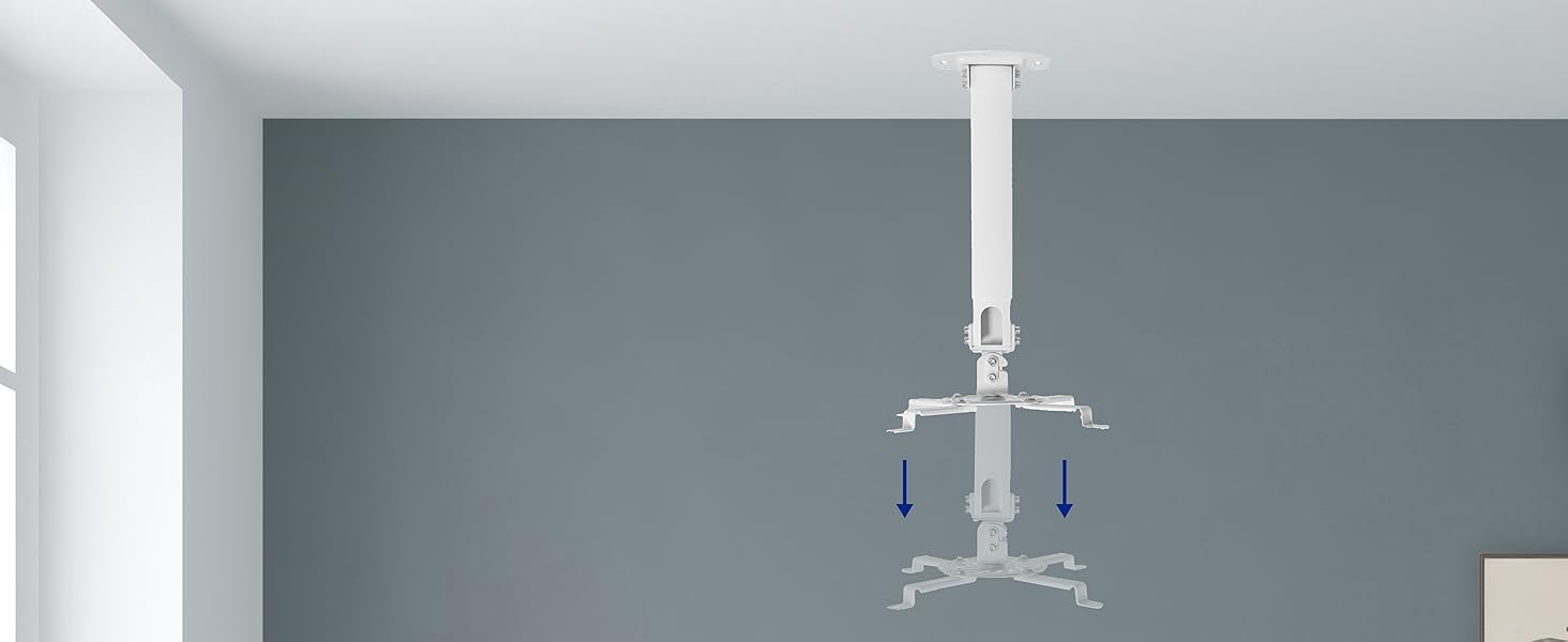 Extending Ceiling Projector Mount, Height Adjustable Projection