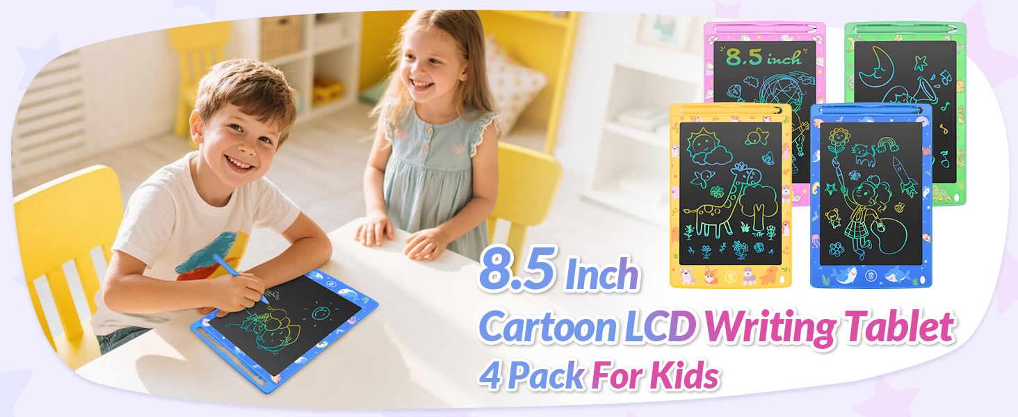 lcd writing tablet 4 pack