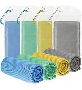 ExTowel Excellent Cooling Towel 4 Pack 40"x12", Instant Cold Gym Towel for Men Women, Soft Breath...