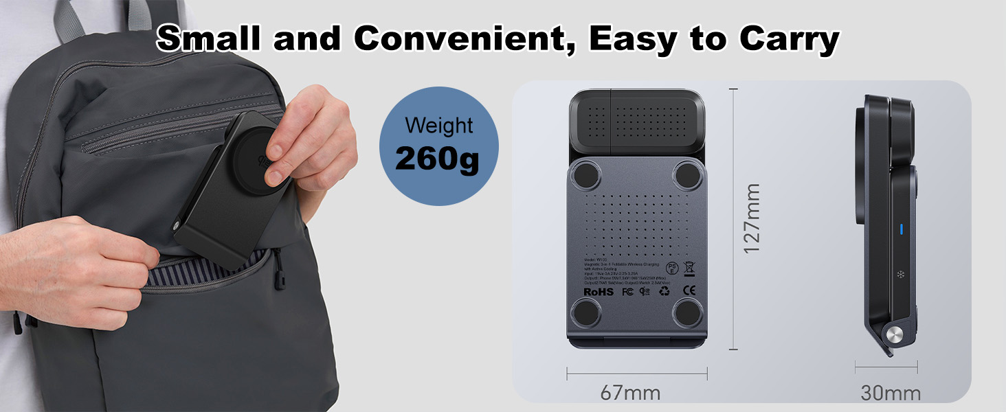MagSafe Charger 25W Magnetic Wireless Charger Dock iPhone Pixel 10, AirPods