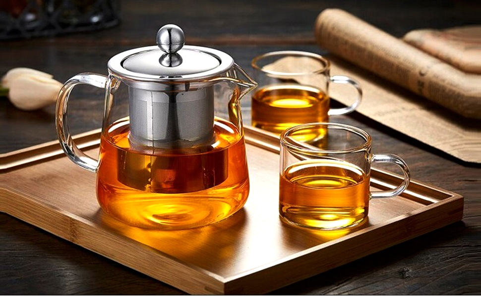  Glass Teapot Tea Kettle