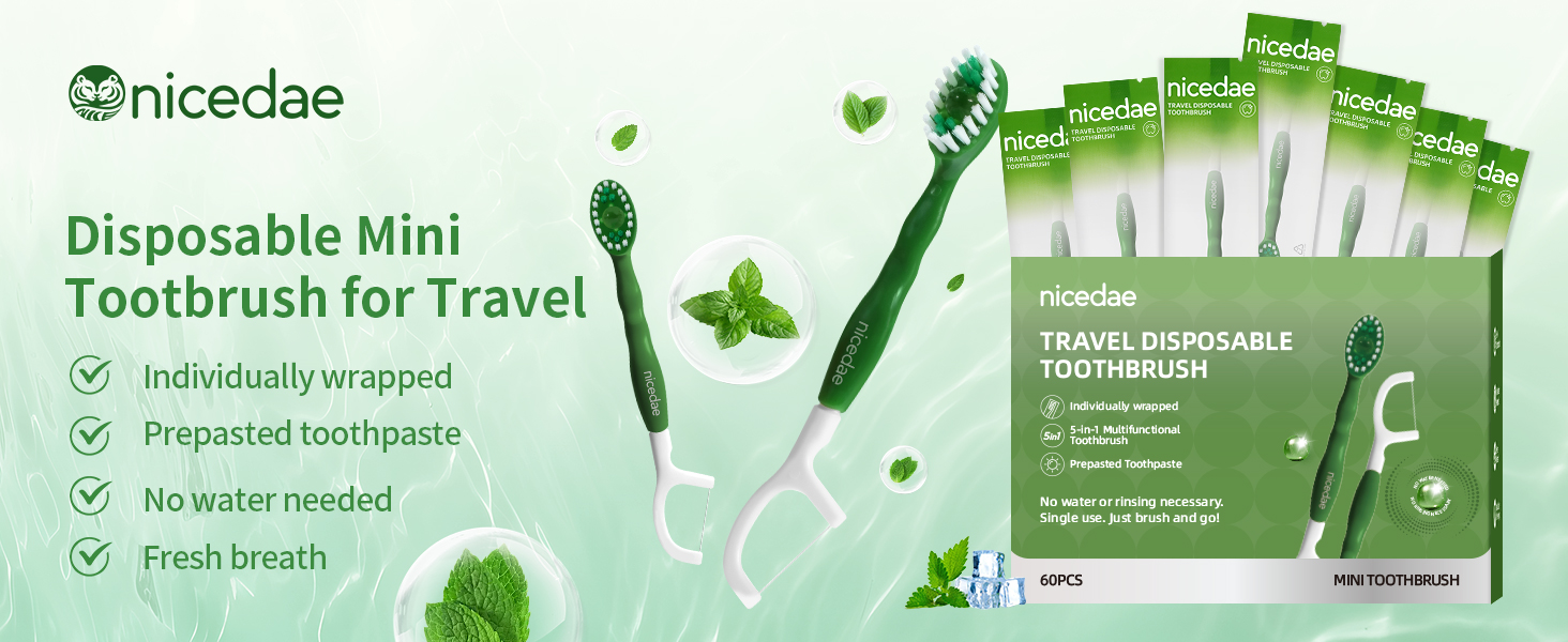 Nicedae disposable toothbrush