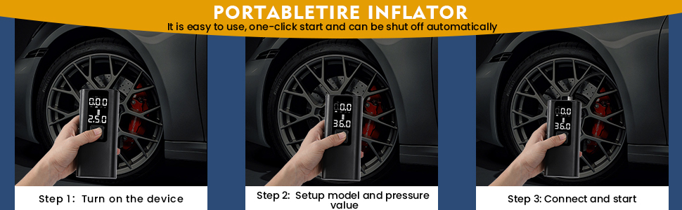 Tire Inflator Portable Air Compressor