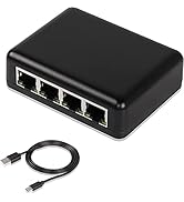 SinLoon RJ45 Network Splitter Adapter Gigabit,1000Mbps Ethernet Cable Splitter, Cat5,Cat6,Cat7,RJ...