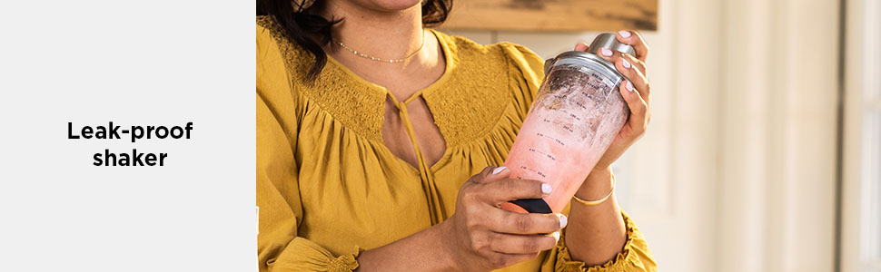 Leak-proof cocktail shaker