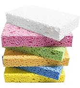 ARCLIBER Cellulose Sponges,Heavy Duty Scrub Kitchen Sponge,Clean Tough Messes Without Scratching ...