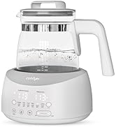 Bottle Warmer comfyer, Baby Bottle Warmer with Night Light &amp; Faster Cooling Fan, Instantly Water ...