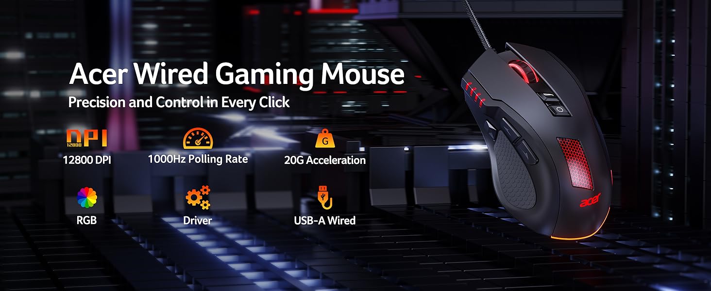 acer wired gaming mouse