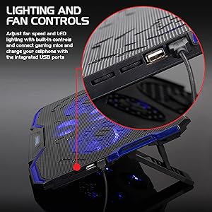 Control lighting and fan speed