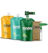 Sunday Season of Sunday Lawn Care Kit, 4-Month Feeding System, Includes Lawn Kickstart, Water Foc...