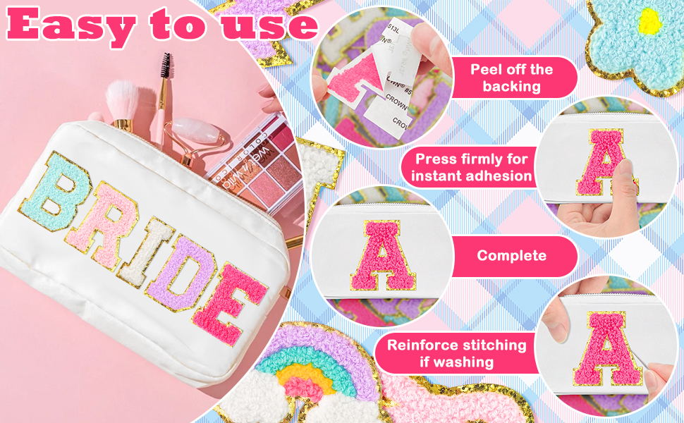 Stick on Letter Patches