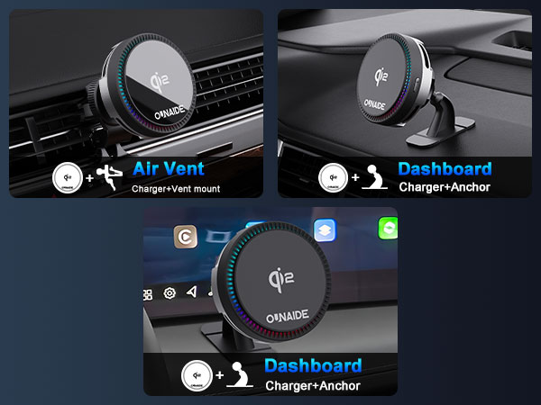 Qi2 Wireless Car Charger