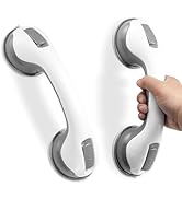 Grab Bars for Bathtubs and Showers, Zynuhmo 2 Pack 12 Inch Suction Safety Grab Bars for Senior an...