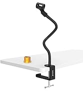 ZealSound Microphone Stand,Flexible Gooseneck Desktop Mic Stands Holder with Heavy Duty Desk Clam...