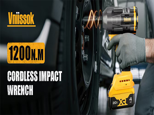 20V Cordless Impact Wrench for DeWalt Battery Brushless Impact Gun High Torque Power Tool