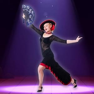 hand folding rave fan for women festival fan hot flash Dance Performance Decoration