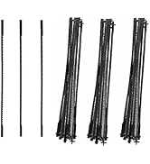 FOXBC 3-Inch Hobby Scroll Saw Blades Pin End 15 TPI, 18 TPI, 24 TPI, (36 Pack) fit for Sears Craf...