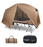 Gonex Camping Tent Cot for Adults, 1-Person Off-Ground Folding Portable Easy Set-up Tent Cot Comb...