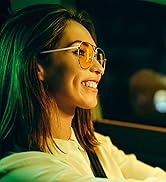 Joopin Gold Frame Night View Sunglasses