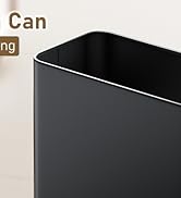 Slim Metal Trash Can for Bathroom bedroom 2.4 Gallon Wastebasket