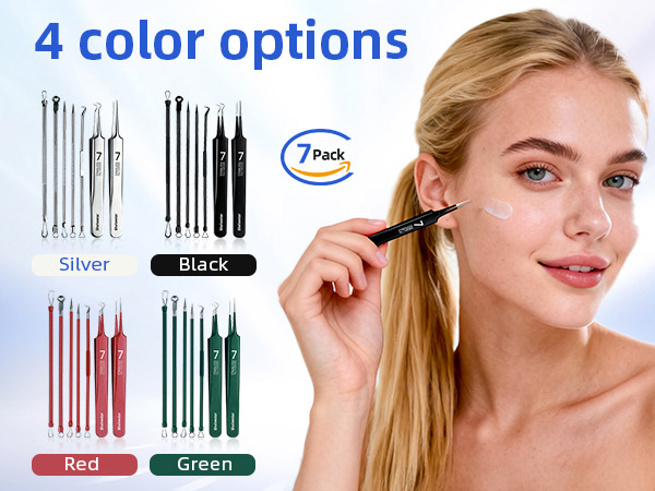 Blackhead Remover Extractor Tools, Pimple Comedone Extractor Acne Kit for Blackhead, Blemish