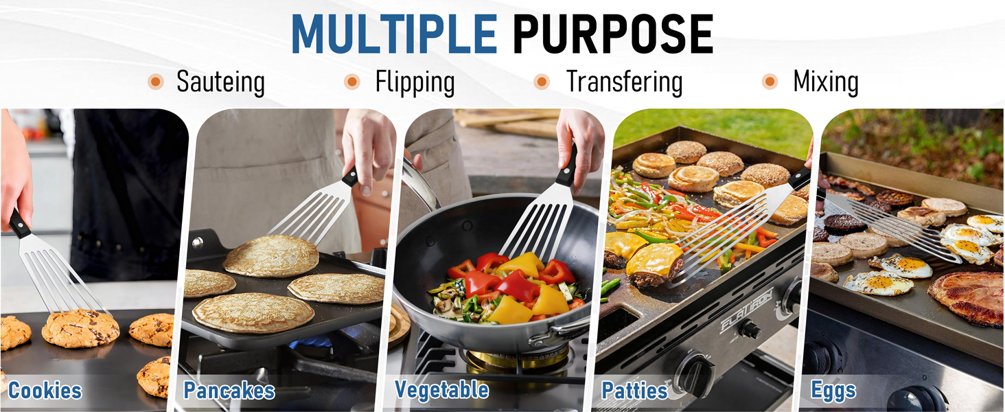 metal fish spatula turner spatulas slotted stainless steel set cooking kitchen use utensils eggs